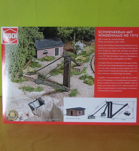 Busch H0 1975 Draai kraan met huis