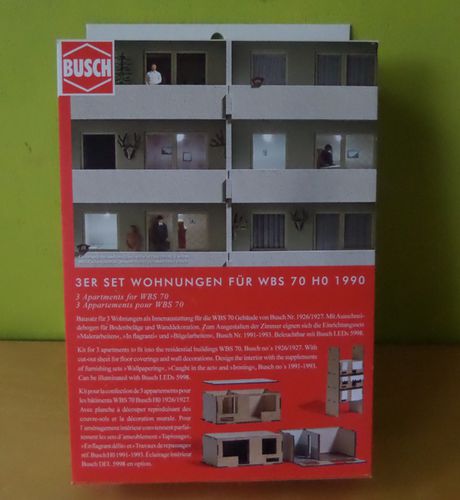 Busch H0 1990 Appartementen indeling
