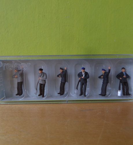 Preiser H0 14014 Stoomloc personeel