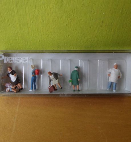 Preiser H0 10275 Bakker Krause met klanten