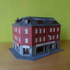 Pola H0 Hoekhuis met antiek winkel