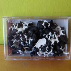 Preiser H0 14408 Mega set zwart/ witte koeien