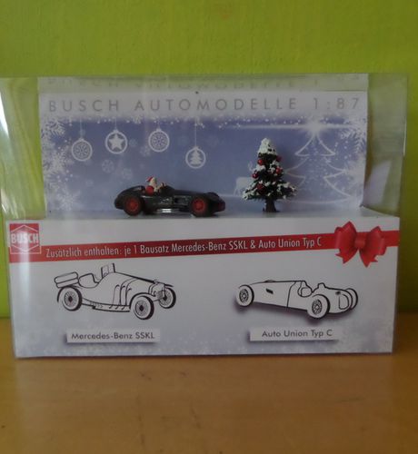 Busch H0 59920 Kerstset klassieke race wagens