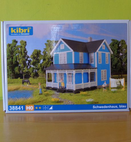 Kibri H0 38841 Zweedse woning blauw