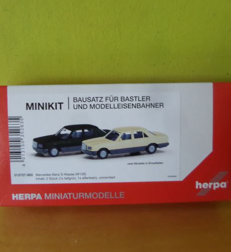 Herpa H0 13727 Minikit 2x Mercedes S-klasse