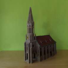Vollmer H0 Grote kerk Stuttgart