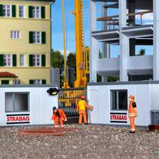 Kibri H0 38626 Bouwcontainers met hek