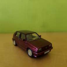 PCX H0 871597 VW Golf rallye donker rood