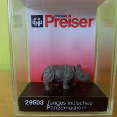 Preiser H0 29503 Jonge Indische Neushoorn