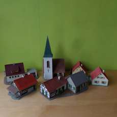 Faller H0 Budget set "Dorp met kerk"