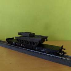 Marklin MFOR  H0 48717 NS Wagon met Leopard tank