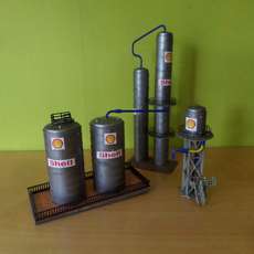 Vollmer H0 Shell hydreer tanks