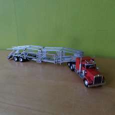 Brekina H0 86262 Kenworth W 900 Autotransport