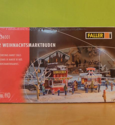 Faller H0 134001 Kerstmarkt kraampjes