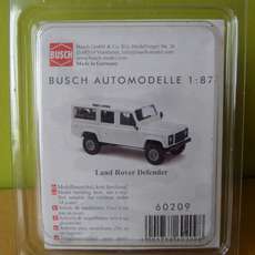 Busch H0 60209 Landrover wit Minikit