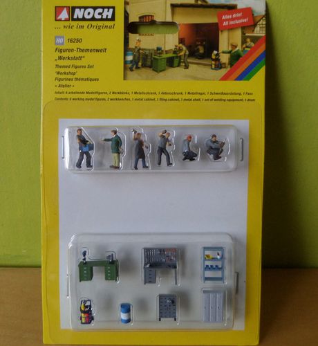 Noch H0 16250 Thema set Garage / werkplaats