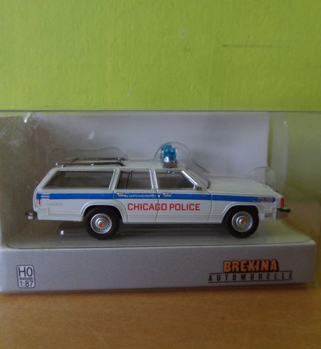 Brekina H0 19632 Ford LTD Chicago Police
