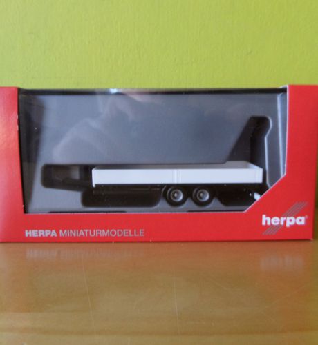 Herpa H0 76920   Tandem aanhanger wit