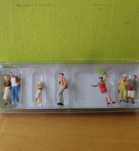Preiser H0 10455 Toeristen met gids