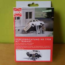 Busch H0 7938 Miniscene trabant reparatie
