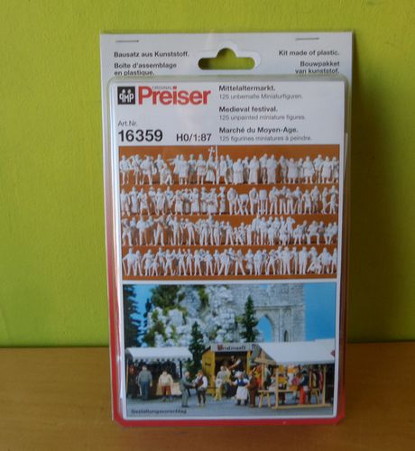 Preiser H0 16359 Middeleeuwse markt