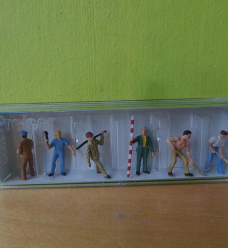 Preiser H0 14030 Werken aan de weg