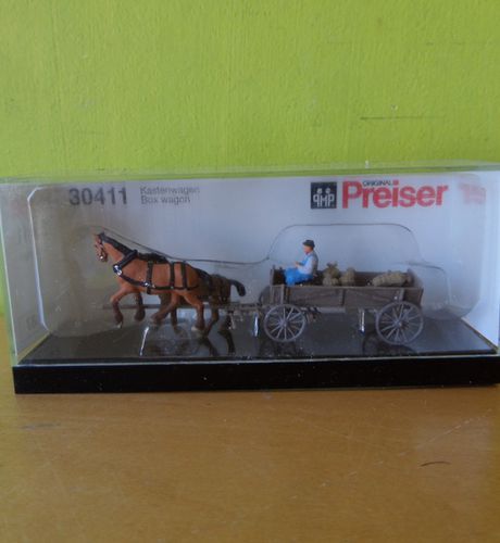 Preiser H0 30411 Boeren wagen met lading