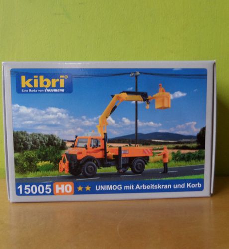Kibri  H0 15005 Unimog met werkkraan