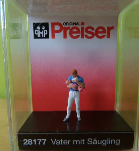 Preiser H0 28177 Vader met baby