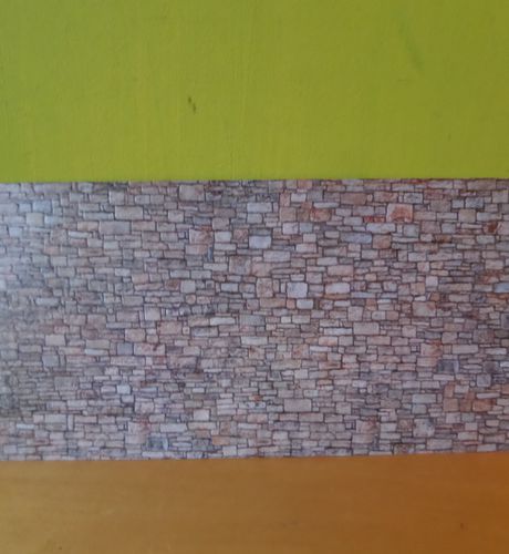 Noch 56640 3D Karton plaat "stenen muur"