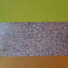 Noch 56640 3D Karton plaat "stenen muur"