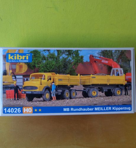 Kibri H0 14026  MB Rundhauber Kiepwagen