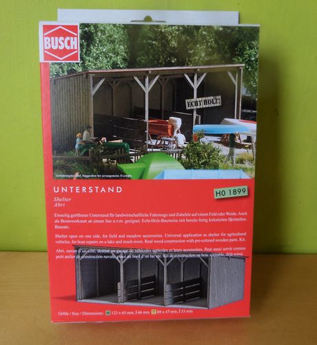 Busch H0 1899 Open schuur