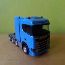 Herpa H0 315753 Scania CS 20 ND blauw