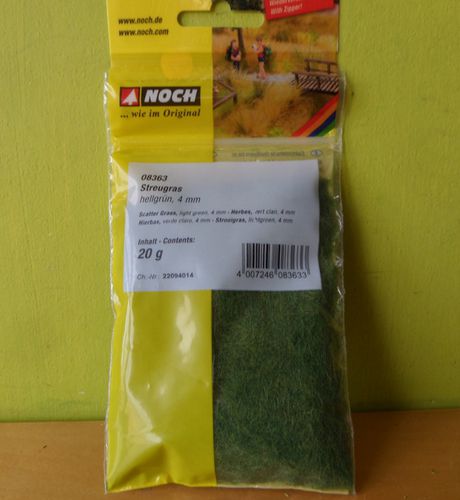 Noch 8363 strooigras licht groen 4MM