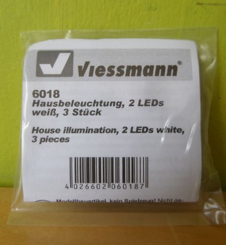 Viessmann 6018 Huis verlichting led dubbel
