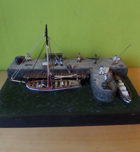 Diorama H0  "Oude vissers haven "