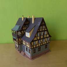 Vollmer H0 Vakwerkhuis met balkon