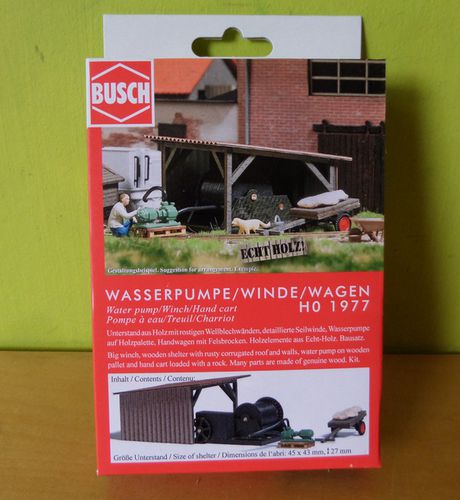 Busch H0 1977 Waterpomp set