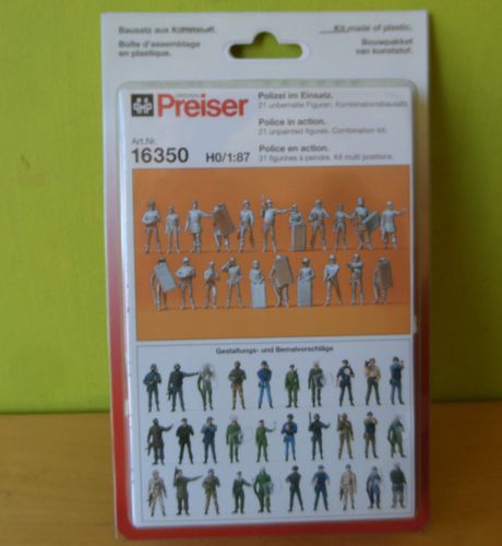 Preiser H0 16350  Politie figuren set