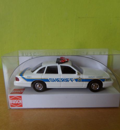 Busch H0 49034 Ford Crown NYC Sheriff