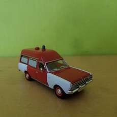 Brekina H0 20675 Opel rekord C KTW Brandweer