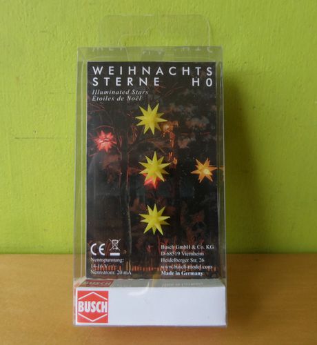 Busch H0 5415 Kerst sterren geel