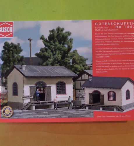 Busch H0 1663 Goederen loods