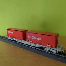 Roco H0 66627 DB Container wagon Railion
