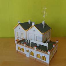 Kibri H0 Fabrieks gebouw witte muren