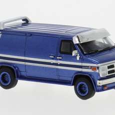 Voorbestellen !Brekina H0 18253 GMC Vandura blauw
