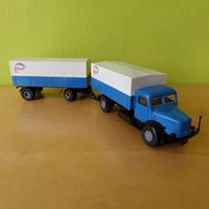 Brekina H0   Henschel HS 140 vrachtwagen "Ackermann Freuhauf"