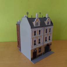 Kibri H0 Stadspand met fabrieks aanbouw