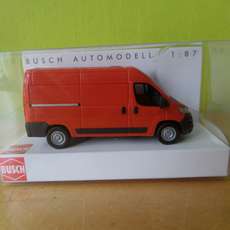Busch H0 54601 Fiat Ducato rood